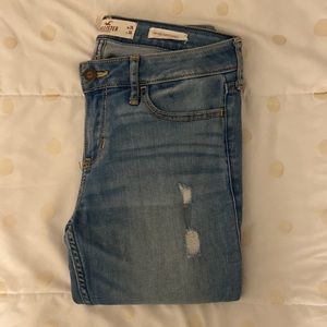 Hollister Low-Rise Ripped Super Skinny Jeans